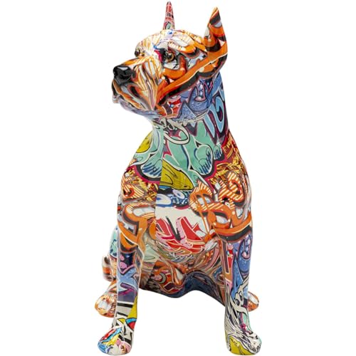 Kare Design Deko Figur Graffiti Dog, Mehrfarbig, Deko Objekt, Hund Motiv, bunt, 41x34x21 cm (H/B/T) von Kare