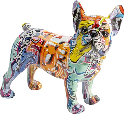 Kare Design Deko Figur Grafitti Dog, Hund, Bunt, Accessoire, Tierfigur, handgearbeiter, Artikelhöhe 24cm, (H/B/T) 24x12x22cm von Kare