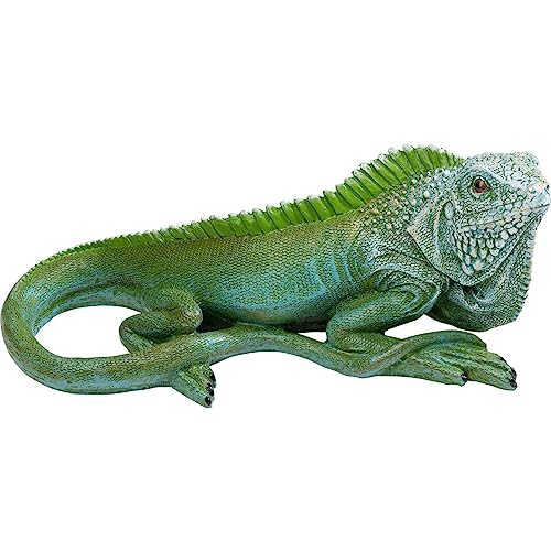 Kare Design Deko Figur Lizard, Grün, Eidechse, Polyresin, teilweise Handarbeit, Unikat, 9x21x9cm (H/B/T) von Kare