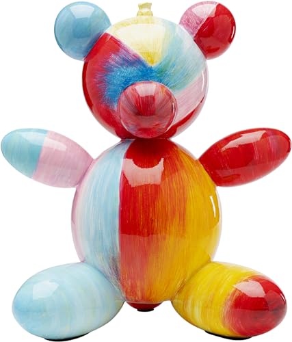 Kare Design Deko Figur Rainbow Bear, Mehrfarbig, Deko Objekt, Regenbogen, Bär, handbemalt, Unikat, 36x32x22 cm (H/B/T) von Kare