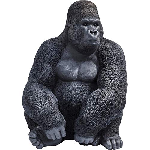 Kare Design Deko Figur Gorilla, schwarz, Tierfigur, XL-Dekoration, naturgetreu, 76cm von Kare