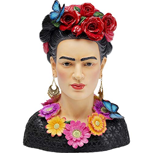 Kare Design Deko Objekt Style Muse Flowers, Mehrfarbig, Deko Objekt, Deko Kopf, 41x31x21 cm (H/B/T) von Kare