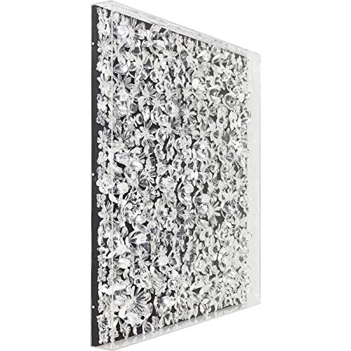 Kare Design Deko Rahmen Silver Flower, Leinen Leinwand, Blütenformen aus Papier, Schaukasten aus Acrylglas, dreidimensionales Kunstwerk, Gemälde, Abstrakt, Modern, Wohnzimmer, Schlafzimmer, 100x100cm Kare Design Deko Rahmen Silver Flower, Leinen Leinwand, Blütenformen aus Papier, Schaukasten aus Acrylglas, dreidimensionales Kunstwerk, Gemälde, Abstrakt, Modern, Wohnzimmer, Schlafzimmer, 100x100cm von Kare