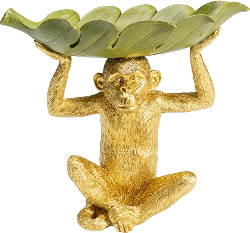 Kare Design Deko Schale, Affe, Bananenblatt, handbemalt, Ablage, 14x24cm Kare Design Deko Schale, Affe, Bananenblatt, handbemalt, Ablage, 14x24cm von Kare