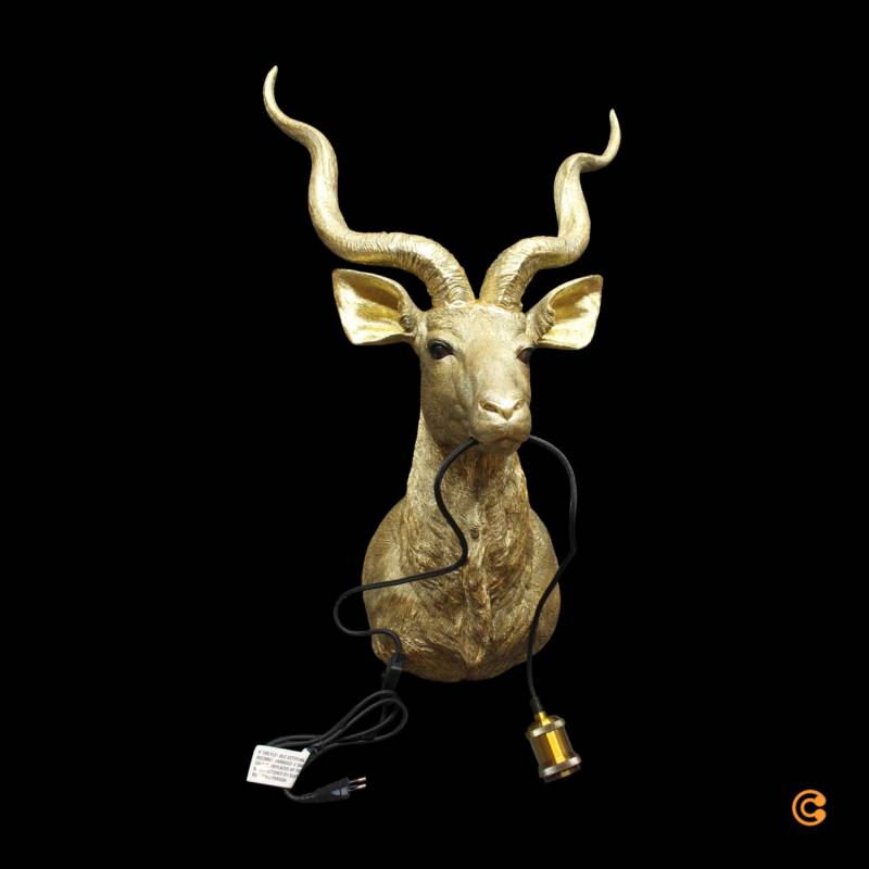 B-Ware Kare Design Goldene Antilopentier Wandleuchte Antilope Dekoration Dekoleuchte B-Ware Kare Design Goldene Antilopentier Wandleuchte Antilope Dekoration Dekoleuchte von Kare