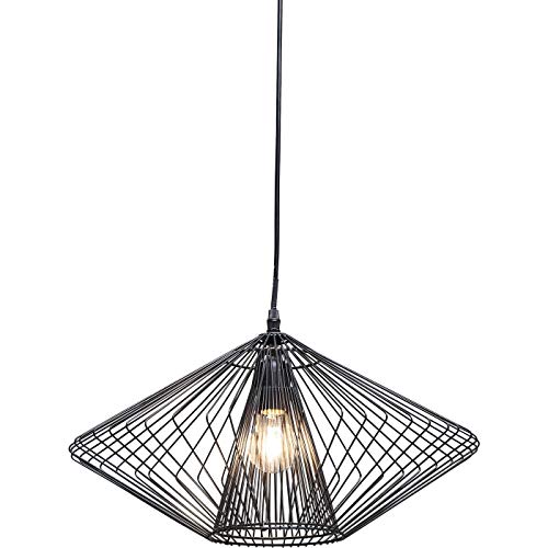 Kare Design Hängeleuchte Modo Wire Round, Schwarz, 24x44x44cm von Kare