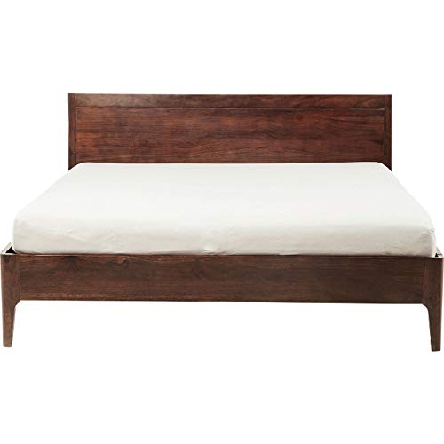 Kare Design Holzbett Brooklyn Walnut, braun, Sheesham-Massivholz, Doppelbett, 160x200cm von Kare