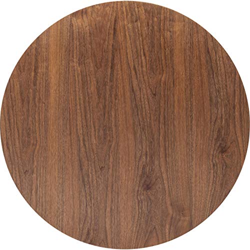 Kare Design Tischplatte Invitation Round, D90 cm, Walnuss, Mix & Match, modernes Design, Individuell, Kombinierbar, Platzsparend, Rund, Büro, Esszimmer von Kare