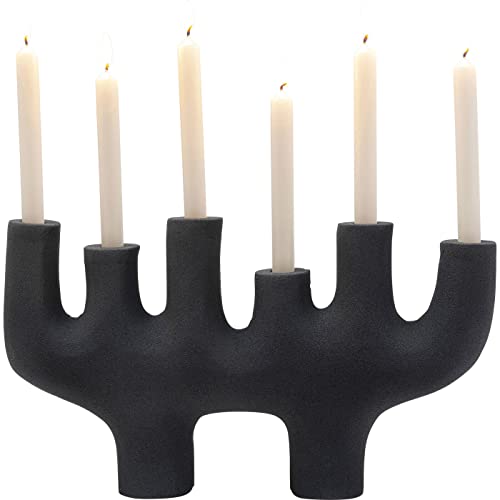 Kare Design Kerzenständer 6Sticker´s, Schwarz, 47cm (H) von Kare