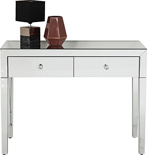 Kare Design Konsole Luxury, verspiegelt, Highboard mit 2 Schubladen, Kommode, Schminktisch, edle Glasgriffe, 78,5x100x40cm (H/B/T) von Kare