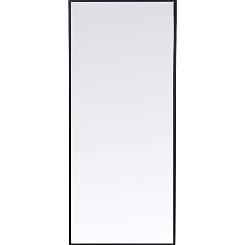 Kare Design Spiegel Bella, Schwarz, Wandspiegel, Standspiegel, Stahl, Glas verspiegelt, 180x60x3 cm (H/B/T) von Kare