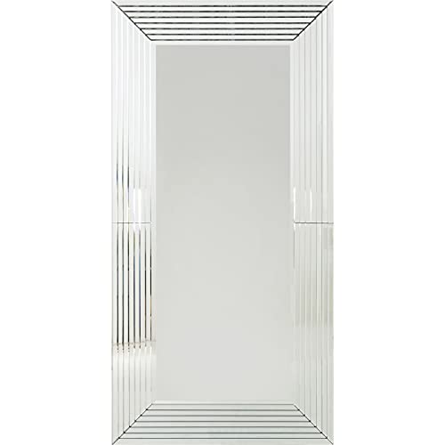 Kare Design Spiegel Linea 200x100cm, Großer silberner Spiegel, Flur Spiegel, edler Spiegel, (H/B/T) 200x100x4,5cm von Kare
