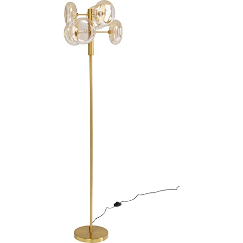 Kare Design Stehleuchte Headlight Brass, Gold, 163cm, Stehlampe für Wohnzimmer, Bodenlampe, Dekoleuchte, Leuchtmittel nicht inklusiv von Kare