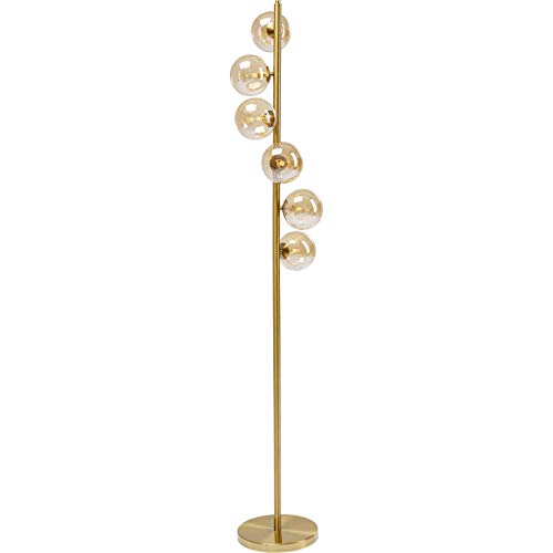 Kare Design Stehleuchte Scala Balls, Gold, Stehlampe, Stahlgestell, Glas Schirm, kein Leuchtmittel inklusive, 160x28x28 cm (H/B/T) von Kare