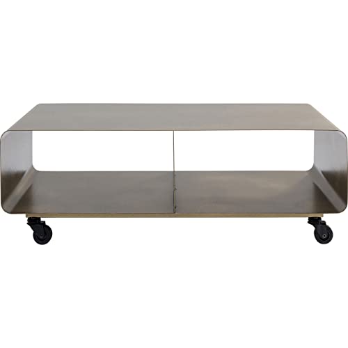 Kare Design TV Board, Lounge M Mobil, Bronze, 90x30cm, Ablage, Lowboard, rollbar, minimalistisch, pflegeleicht von Kare