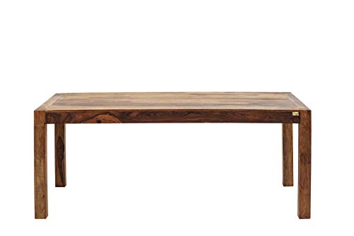 Kare Design Tisch Authentico, Braun, Esstisch, Holztisch, Sheeshamholz, 75x80x140 cm (H/B/T) von Kare