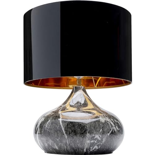 Kare Design Tischlampe Mamo Deluxe Grau, Tischleuchte, Schreibtischlampe edel, Nachttischlampe, Schreibtischlampe, Leuchtmittel nicht inklusiv, Dekoleuchte, 37x31x31 cm (H/B/T) von Kare
