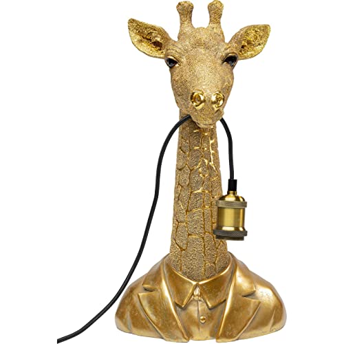 Kare Design Tischleuchte Animal Giraffe, Gold, 50cm, Schreibtischlampe, Nachttischlampe, Dekoleuchte, Tischlampe, Leuchtmittel nicht inklusiv von Kare