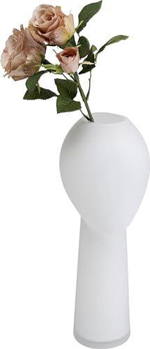 Kare Design Vase Cabeza, Blumenvase, Tischvase, weiß, Artikelhöhe 40cm von Kare