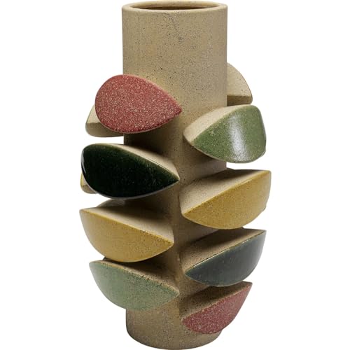 Kare Design Vase Foglie, Mehrfarbig, Deko Vase, Blumenvase, Keramik, handgearbeitet, Unikat, 41 cm (H) von Kare