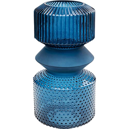 Kare Design Vase Marvelous Duo, Blau, Deko Vase, Glas, 36 cm (H) von Kare
