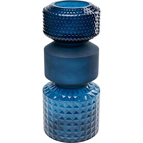 Kare Design Vase Marvelous Duo, Blau, Deko Vase, Glas, 42cm (H) von Kare