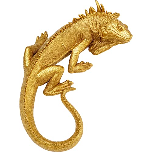 Kare Design Wandobjekt Lizard, Gold, Wandschmuck, Deko Objekt, Tiermotiv, Wohnzimmer, Schlafzimmer, Flur, 40x17x9 cm (H/B/T) Kare Design Wandobjekt Lizard, Gold, Wandschmuck, Deko Objekt, Tiermotiv, Wohnzimmer, Schlafzimmer, Flur, 40x17x9 cm (H/B/T) von Kare