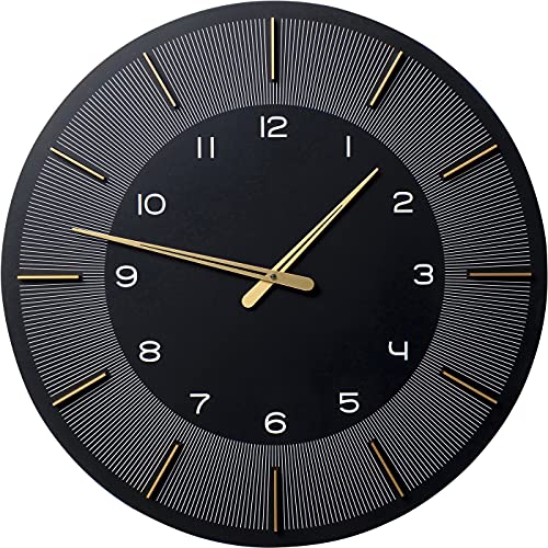 Kare Design Wanduhr Lio, Uhr, Schwarz, 60cm von Kare