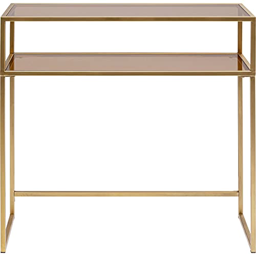 Kare Loft Gold 85x80cm Konsole, Glas, 80x85x30cm von Kare