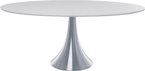 Kare Design Tisch Grande Possibilita, Weiß, Esstisch, Tisch, Aluminium Fuß, Holz Tischplatte, 75x100x180 cm (H/B/T) von Kare