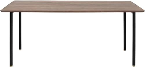 Kare Design Tisch Ravello, Braun, Esstisch, Tischplatte aus Sheesham Holz, Stahl Füßen, 200x100cm (L/B) von Kare