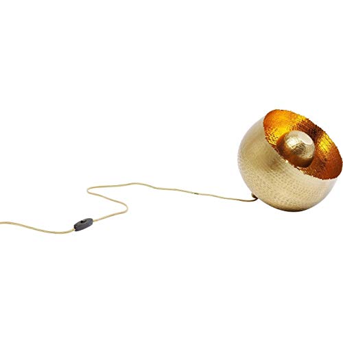 Kare Design Bodenleuchte Apollo, Gold, Durchmesser 35cm, Bodenlampe, Stahl, 25x35x35 cm (H/B/T) von Kare