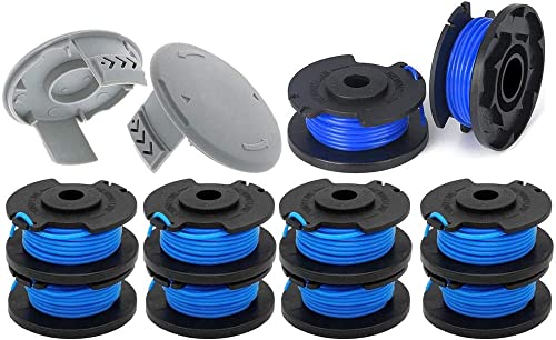 AC14RL3A Fadenspule Rasentrimmer für Ryobi 18 V 24 V 40 V Ersatzspule 0,2 cm, Unkrautfresser String Autofeed 522994001 Kappe, schnurlose Trimmerschnur 3,4 m, 10 Spulen + 2 Kappen AC14RL3A Fadenspule Rasentrimmer für Ryobi 18 V 24 V 40 V Ersatzspule 0,2 cm, Unkrautfresser String Autofeed 522994001 Kappe, schnurlose Trimmerschnur 3,4 m, 10 Spulen + 2 Kappen von Karen