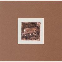 Hand Polierte Kupfer Bär Bas-Relief Kunst Mattierte Originalkunstwerk von KarenCadeArtworks