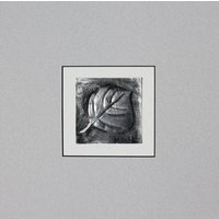 Handbrünierte Metallblatt-Flachreliefkunst - Mattiert 10x10 von KarenCadeArtworks