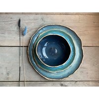 Küche Geschirr Set | Keramik Steinzeug Tafeln Einstellung von KariCeramics