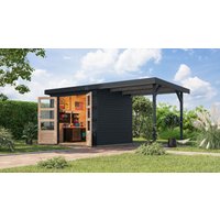 Gartenhaus Galatea 3C im Set anthrazit von Karibu