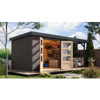 Gartenhaus Galatea 4B im Set terragrau von Karibu