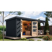 Gartenhaus Galatea 4C im Set anthrazit von Karibu