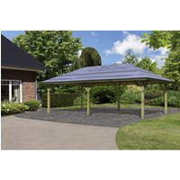 KARIBU Carport »Pavillon Carport«, Außenmaß BxT: 517,5 x 264,5 cm, natur - gruen KARIBU Carport »Pavillon Carport«, Außenmaß BxT: 517,5 x 264,5 cm, natur - gruen von Karibu