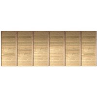 KARIBU Carport-Rückwand, holzfarben, (BxH): 540 x 200 cm - braun von Karibu