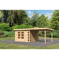 KARIBU Gartenhaus »Kerko 6«, BxT: 595,5 x 306 cm (Außenmaße), Wandstärke: 19 mm - braun von Karibu