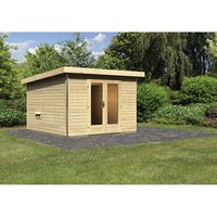 KARIBU Sauna »Kuusalu 2«, BxHxT:309 x 229 x 309 cm, 5 Personen - beige von Karibu