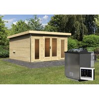 KARIBU Sauna »Kuusalu 3«, BxHxT:369 x 229 x 369 cm, 4 Personen - beige KARIBU Sauna »Kuusalu 3«, BxHxT:369 x 229 x 369 cm, 4 Personen - beige von Karibu