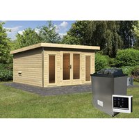 KARIBU Sauna »Kuusalu 4«, BxHxT:369 x 229 x 369 cm, 5 Personen - beige KARIBU Sauna »Kuusalu 4«, BxHxT:369 x 229 x 369 cm, 5 Personen - beige von Karibu