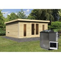 KARIBU Sauna »Kuusalu 7«, BxHxT:490 x 229 x 369 cm, naturbelassen - beige KARIBU Sauna »Kuusalu 7«, BxHxT:490 x 229 x 369 cm, naturbelassen - beige von Karibu