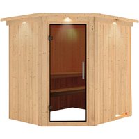 KARIBU Sauna »Maardu«, für 3 Personen, ohne Ofen - beige von Karibu