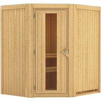 KARIBU Sauna »Narva«, für 3 Personen, ohne Ofen - beige von Karibu