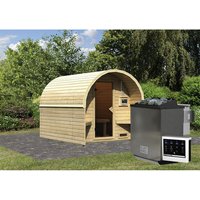 KARIBU Sauna »Rieden 2«, BxHxT:219 x 229 x 295 cm, naturbelassen - beige von Karibu