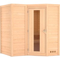 KARIBU Sauna »Riga 1«, für 3 Personen, ohne Ofen - beige von Karibu